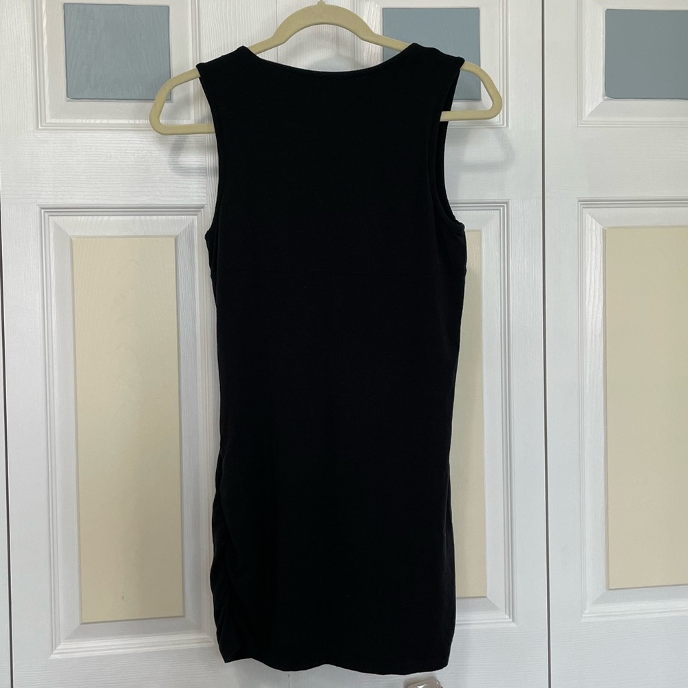 Athleta Women’s Black Sheath Tank Top Scoop Neck Sz L - Picture 2 of 6